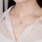 Romantic Rose Dancing Stone Necklace (Rose Gold)