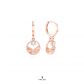 Aloha Shining Star Circle Earrings (Rose Gold)