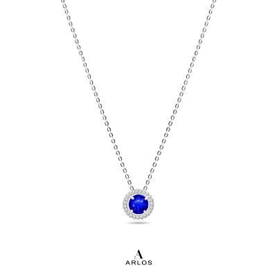 Cavalli Birthstone Necklace - Silver