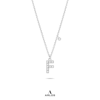 Trésor Initial [ F ] Necklace (Silver)