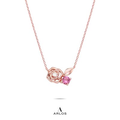 L'amour Blooming Rose Necklace (Rose Gold)